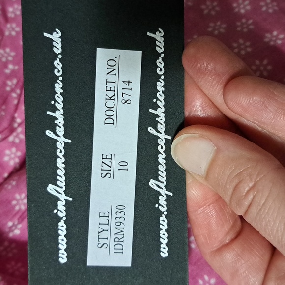 NWT ASOS Influence Mini Smock Dress Pink Floral (US 6 equivalent to a UK 10) - Picture 6 of 6